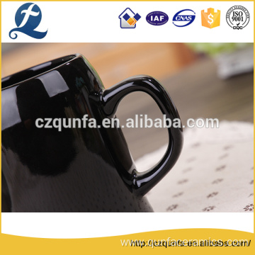 Factory Price Black Ceramic Stoneware Mug with Handle